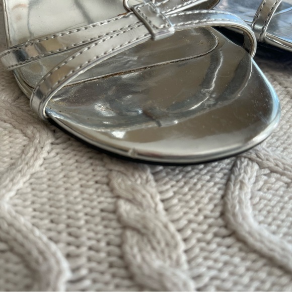 Jacqueline Ferar Vintage Rhinestone Silver Sandal Heels Women’s size 7 - Picture 10 of 12